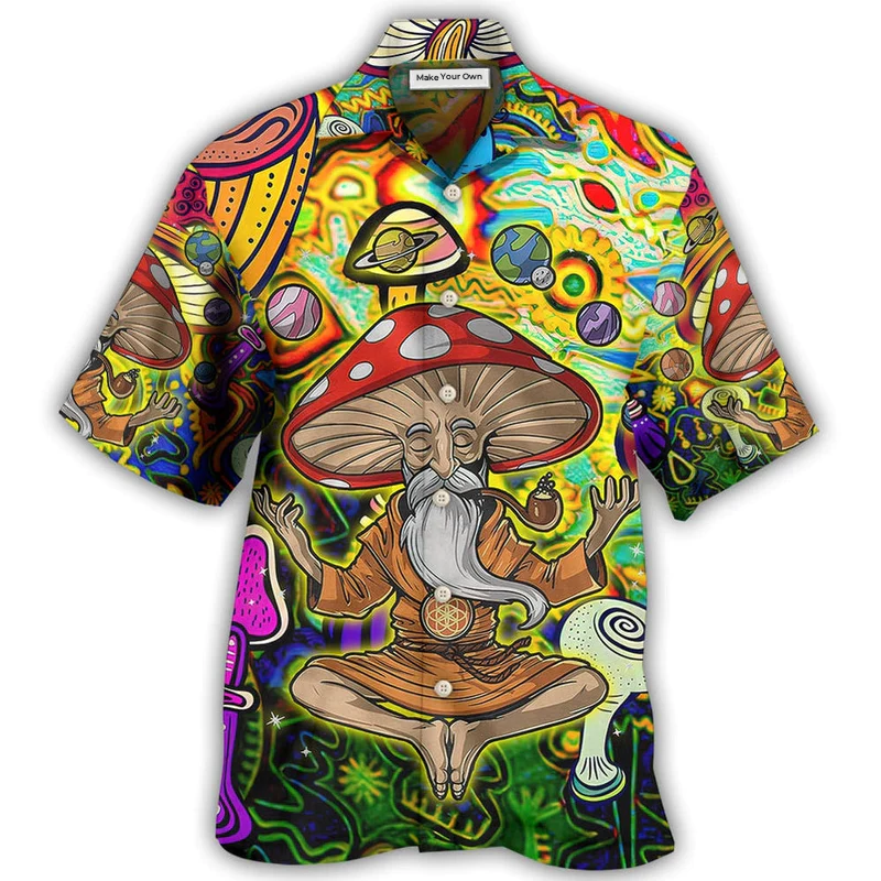 Hawaiian Shirt / Adults / S Hippie Mushroom Witch Colorful - Hawaiian Shirt - Reefox