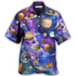 Hawaiian Shirt / Adults / S Planet Solar System Galaxy Style - Hawaiian Shirt - Reefox