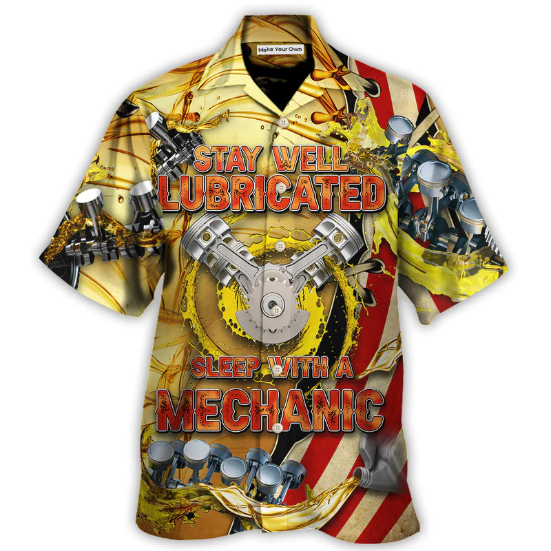 Mechanic Stay Well Lubricated Sleep - Hawaiian Shirt - Reefox
