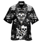 Hawaiian Shirt / Adults / S Skull Love Black - Hawaiian Shirt - Reefox