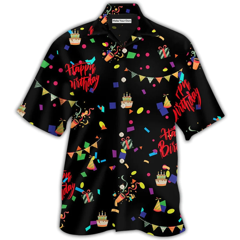 Hawaiian Shirt / Adults / S Birthday Happy Birthday Party All Night - Hawaiian Shirt - Reefox