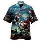 Hawaiian Shirt / Adults / S Skull Chistmas Santa Claus - Hawaiian Shirt - Reefox