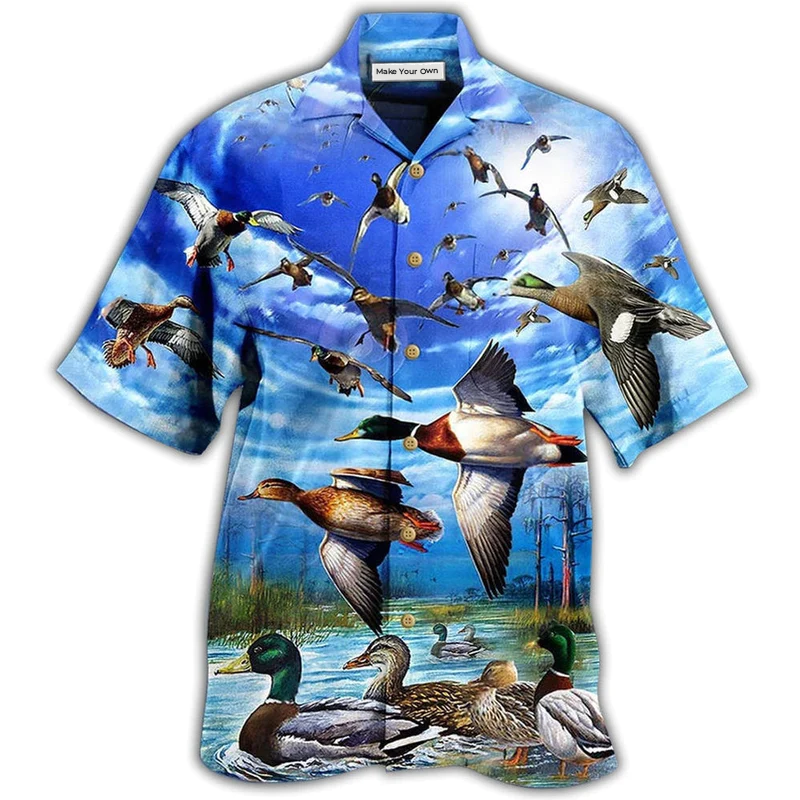 Hawaiian Shirt / Adults / S Duck Keep Your Freedom Wild Duck - Hawaiian Shirt - Reefox
