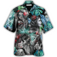 Hawaiian Shirt / Adults / S Skull Tropical White Smoke Red Flower - Hawaiian Shirt - Reefox