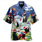 Hawaiian Shirt / Adults / S Black Cat Merry Catmas - Hawaiian Shirt - Reefox