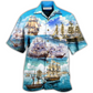 Hawaiian Shirt / Adults / S Sailing Go To The Sea - Hawaiian Shirt - Reefox