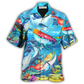 Hawaiian Shirt / Adults / S Whale Love Color Love Ocean - Hawaiian Shirt - Reefox