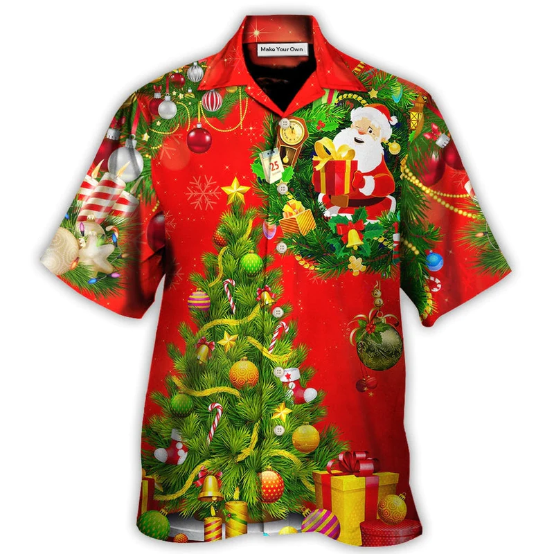 Hawaiian Shirt / Adults / S Christmas Tree Red Style - Hawaiian Shirt - Reefox