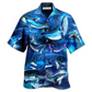 Hawaiian Shirt / Adults / S Whale In Fantasy Space - Hawaiian Shirt - Reefox