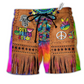 Beach Short / Adults / S Hippie Peace Life Cowboy Style - Beach Short Reefox - Owls Matrix LTD