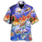 Hawaiian Shirt / Adults / S Turtle Neon Light Merry Christmas Happiness - Hawaiian Shirt - Reefox