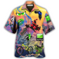 Hawaiian Shirt / Adults / S Cycling And Tatoo Lover Dream Sky - Hawaiian Shirt - Reefox