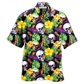 Hawaiian Shirt / Adults / S Skull Love Life Happy - Hawaiian Shirt - Reefox