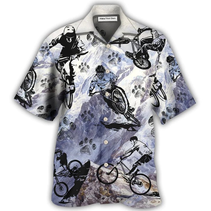 Hawaiian Shirt / Adults / S Bike I Like Dogs - Hawaiian Shirt - Reefox