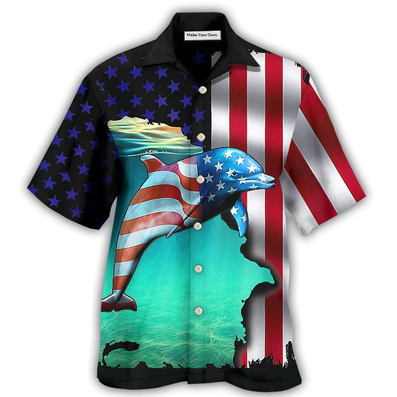 Dolphin Independence Day - Hawaiian Shirt