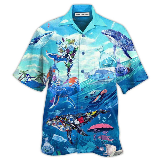 Hawaiian Shirt / Adults / S Ocean Save The Ocean - Hawaiian Shirt - Reefox