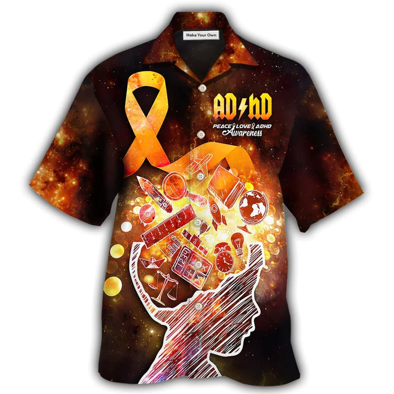 Hawaiian Shirt / Adults / S ADHD Awareness In life - Hawaiian Shirt - Reefox