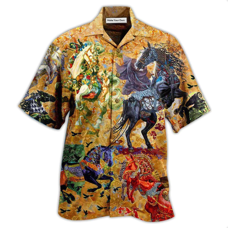 Hawaiian Shirt / Adults / S Horse The World Is A Better Place With Horses - Hawaiian Shirt - Reefox