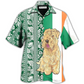 Hawaiian Shirt / Adults / S Wheaten Terrier Dog Tropical Leaf Style - Hawaiian Shirt - Reefox