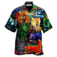 Hawaiian Shirt / Adults / S Cat In My Dream I'm So Happy - Hawaiian Shirt - Reefox