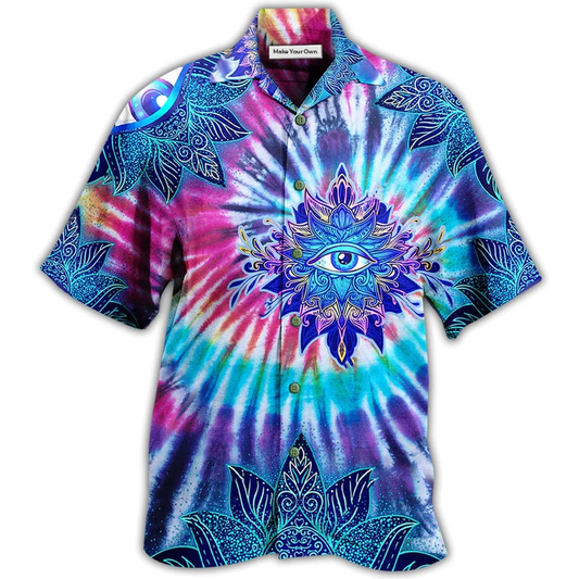Hawaiian Shirt / Adults / S Yoga Eyes Love Mandala - Hawaiian Shirt - Reefox