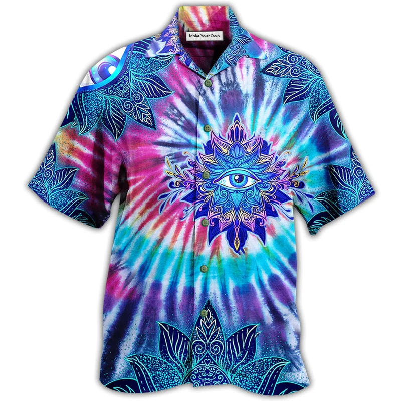 Hawaiian Shirt / Adults / S Yoga Eyes Love Mandala - Hawaiian Shirt - Reefox