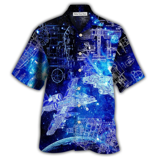 Hawaiian Shirt / Adults / S Engineer Aerospace Style - Hawaiian Shirt - Reefox