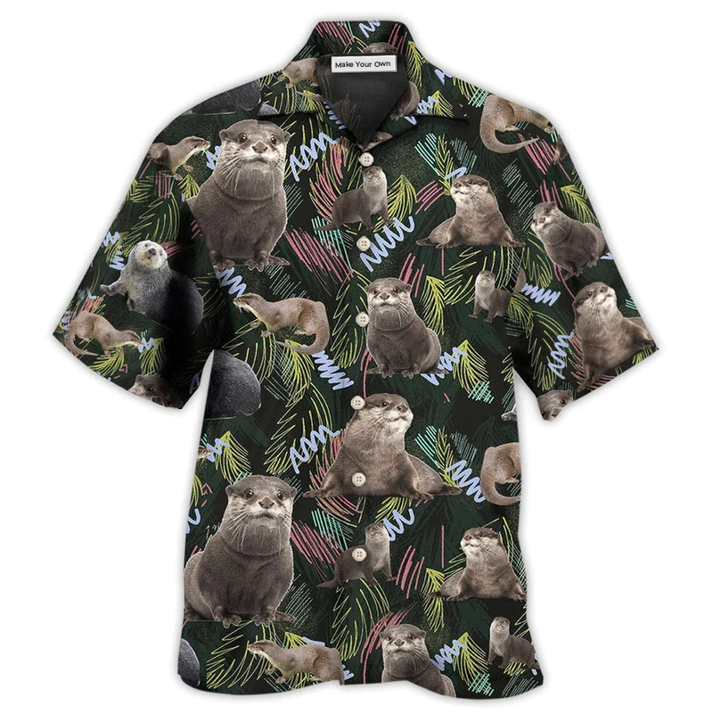 Hawaiian Shirt / Adults / S Otter Love Animals Life Style Amazing - Hawaiian Shirt - Reefox