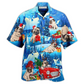 Hawaiian Shirt / Adults / S Pug Dog Merry Chrismas With My Pug - Hawaiian Shirt - Reefox