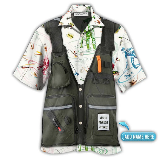 Hawaiian Shirt / Adults / S Fishing Fly Fishing Cool Personalized - Hawaiian Shirt - Reefox