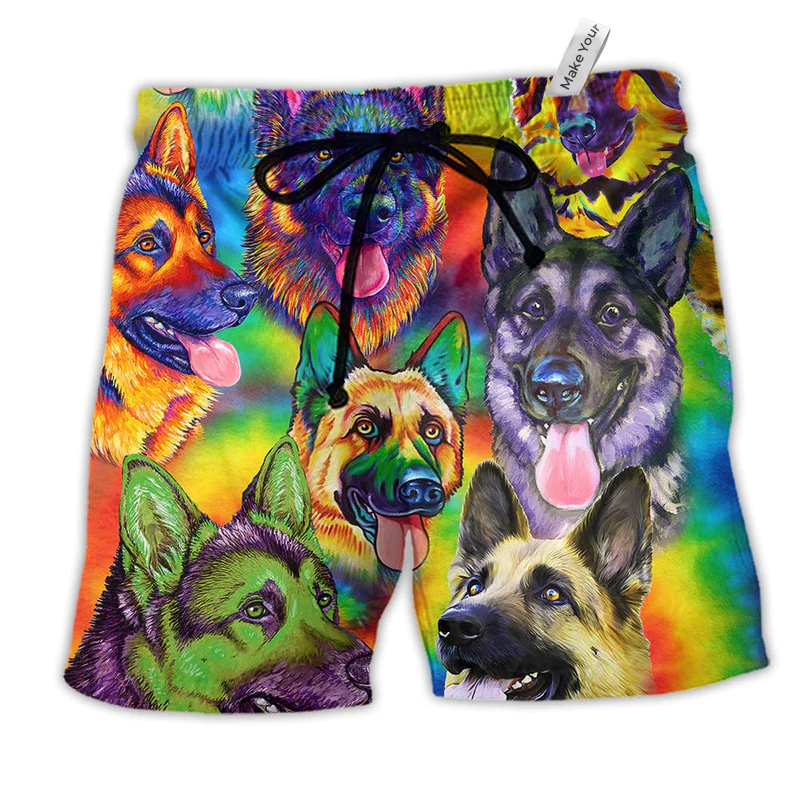 Beach Short / Adults / S Dog Loves Fesh Summer - Beach Short Reefox - Owls Matrix LTD