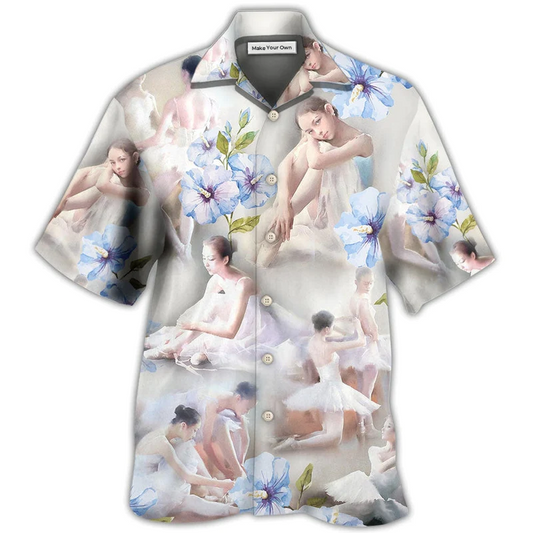 Hawaiian Shirt / Adults / S Ballet Dance Floral - Hawaiian Shirt - Reefox