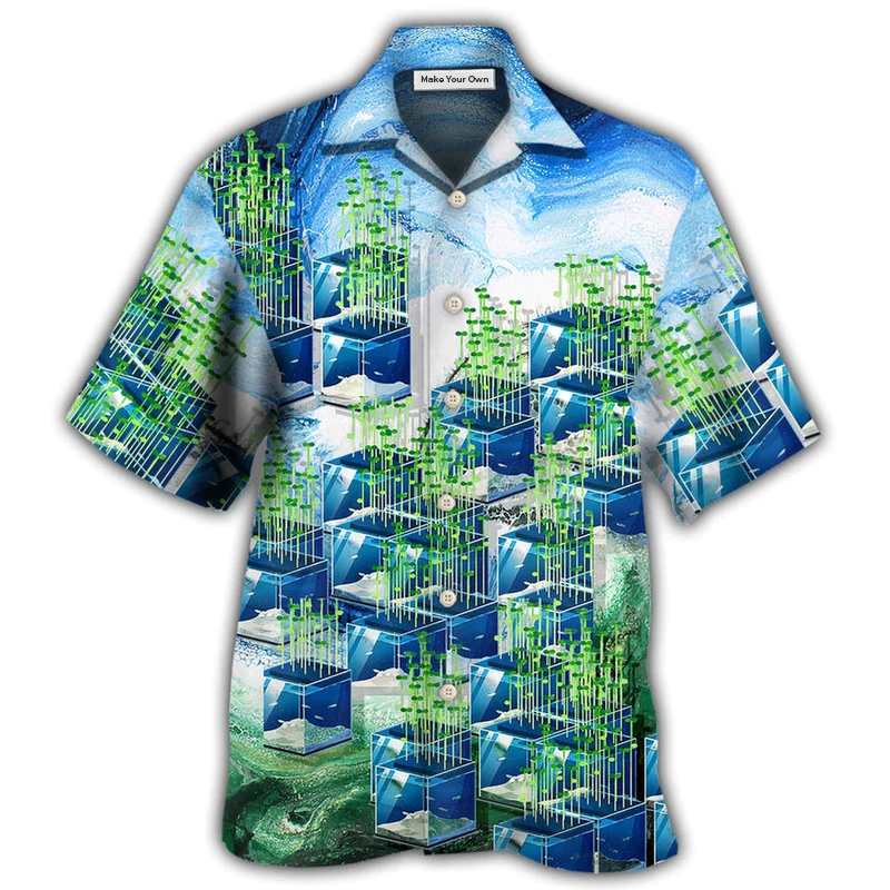 Hawaiian Shirt / Adults / S Farm Aquaponics - The Future Farm - Hawaiian Shirt - Reefox
