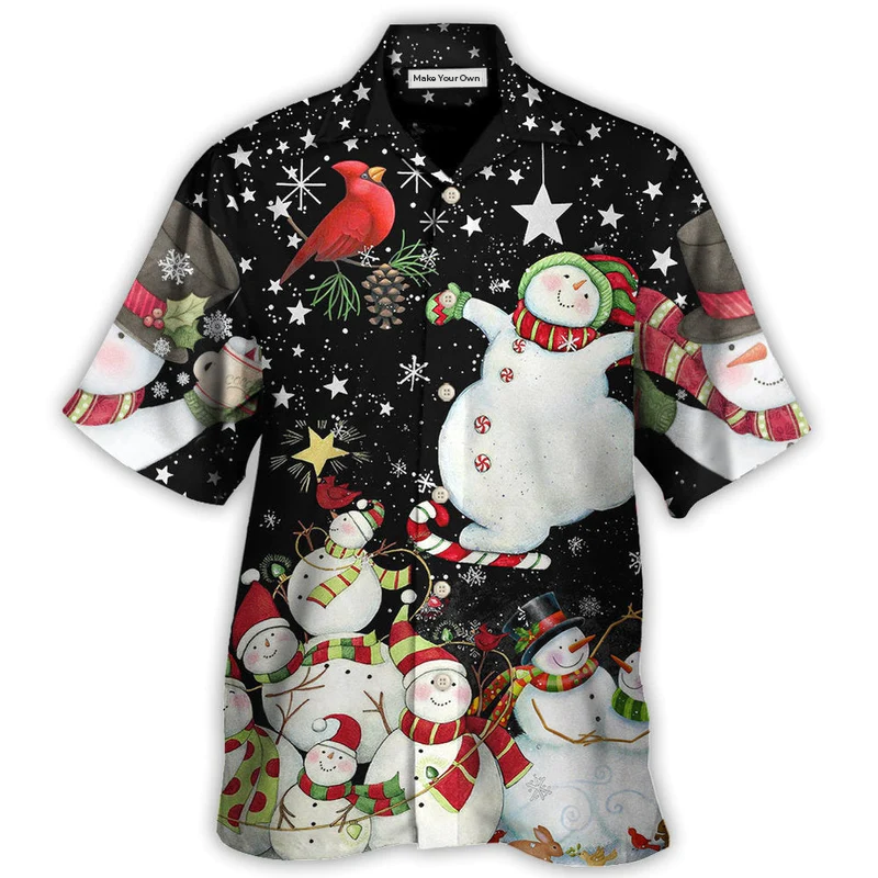 Christmas The World Of Christmas With Snowman - Hawaiian Shirt - Reefox