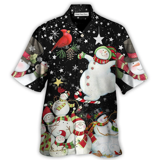 Christmas The World Of Christmas With Snowman - Hawaiian Shirt - Reefox
