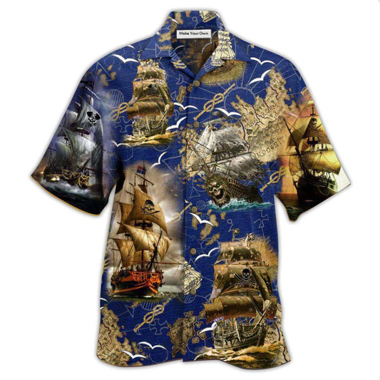 Hawaiian Shirt / Adults / S Ship Amazing Pirate Ship - Hawaiian Shirt - Reefox