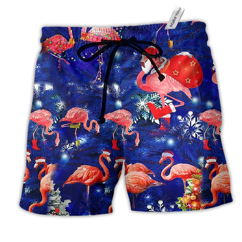 Beach Short / Adults / S Flamingo Love Life Pink - Beach Short Reefox - Owls Matrix LTD