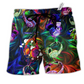 Beach Short / Adults / S Headphone Amazing Colorful - Beach Short Reefox - Owls Matrix LTD