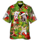 Hawaiian Shirt / Adults / S Christmas Cat It's Lazy Day - Hawaiian Shirt - Reefox