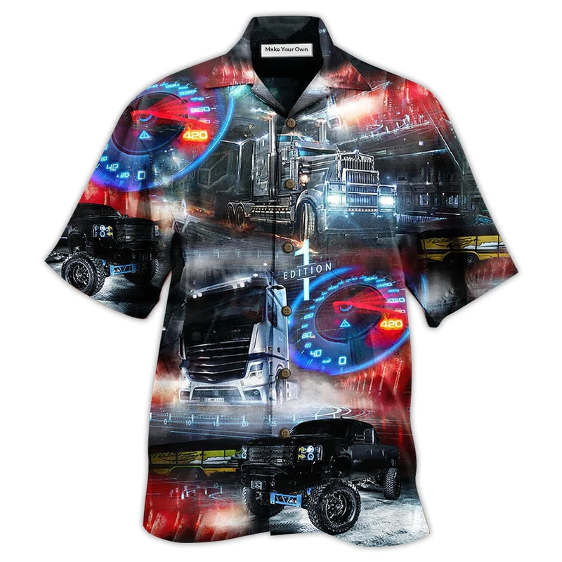 Hawaiian Shirt / Adults / S Car Love Life Night Style - Hawaiian Shirt - Reefox