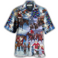 Hawaiian Shirt / Adults / S Cowboy Santa Merry Christmas Love Children - Hawaiian Shirt - Reefox