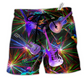 Beach Short / Adults / S Music Guitar Love Neon Color - Beach Short Reefox - Owls Matrix LTD