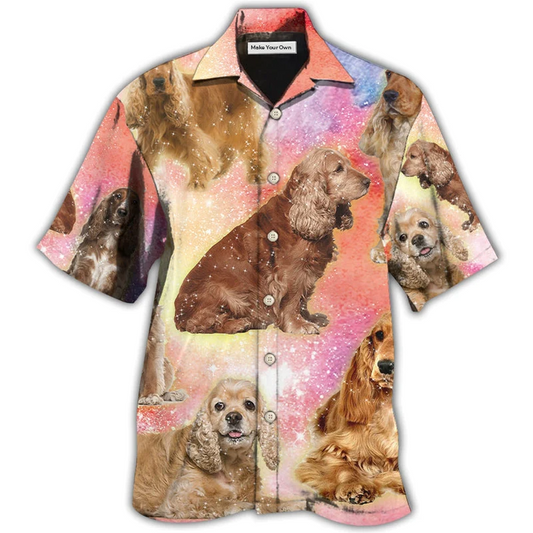 Hawaiian Shirt / Adults / S Cocker Spaniel Dog Blur Color Lovely Style - Hawaiian Shirt - Reefox