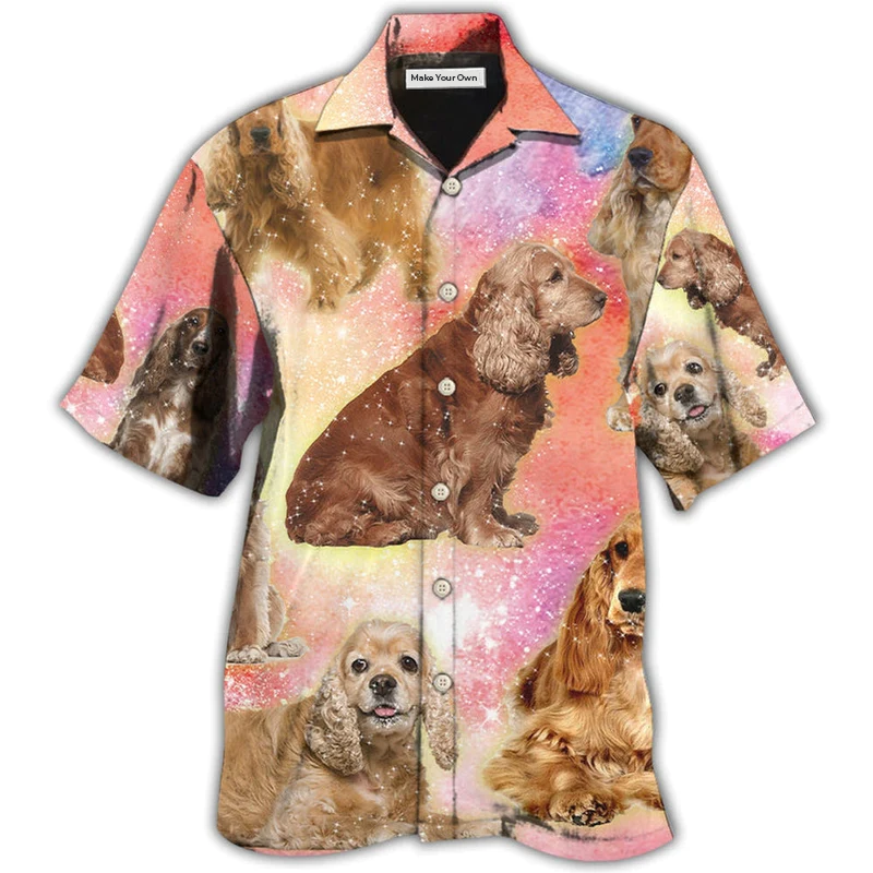 Hawaiian Shirt / Adults / S Cocker Spaniel Dog Blur Color Lovely Style - Hawaiian Shirt - Reefox