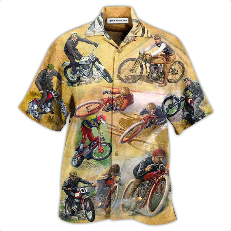 Hawaiian Shirt / Adults / S Motorcycle Amazing Vintage Style - Hawaiian Shirt - Reefox