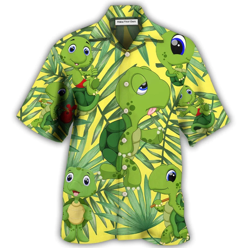 Hawaiian Shirt / Adults / S Turtle I Am A Slow Runner - Hawaiian Shirt - Reefox