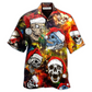 Hawaiian Shirt / Adults / S Skull Love Christmas - Hawaiian Shirt - Reefox