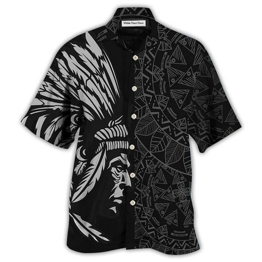 Hawaiian Shirt / Adults / S Native Man Still Here Still Strong Cool Style - Hawaiian Shirt - Reefox
