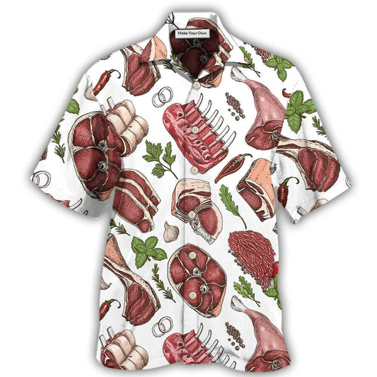Hawaiian Shirt / Adults / S Food Meat Delicious Meal - Hawaiian Shirt - Reefox