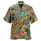 Hawaiian Shirt / Adults / S Hippie Music Love Guitar Peace Life Color Little Hippie - Hawaiian Shirt - Reefox